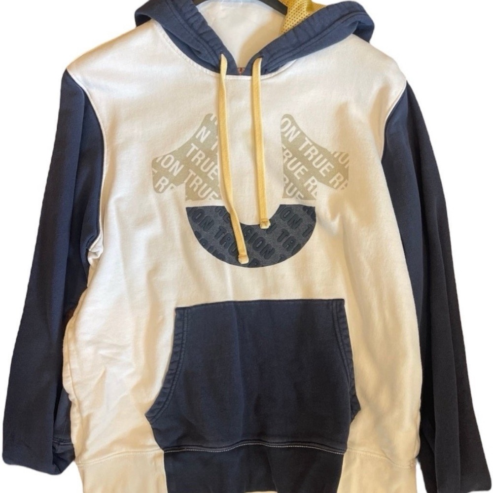 True Religion Men’s Hoodie w/Mesh Hood Lining, 2XL